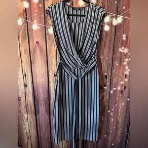 Ralph Lauren “Black Label” Navy and White Striped Dress